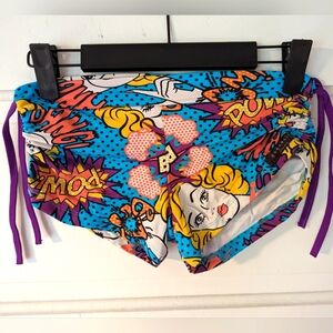 Yogabela Innerwear Comic Boom print yoga short hotpants